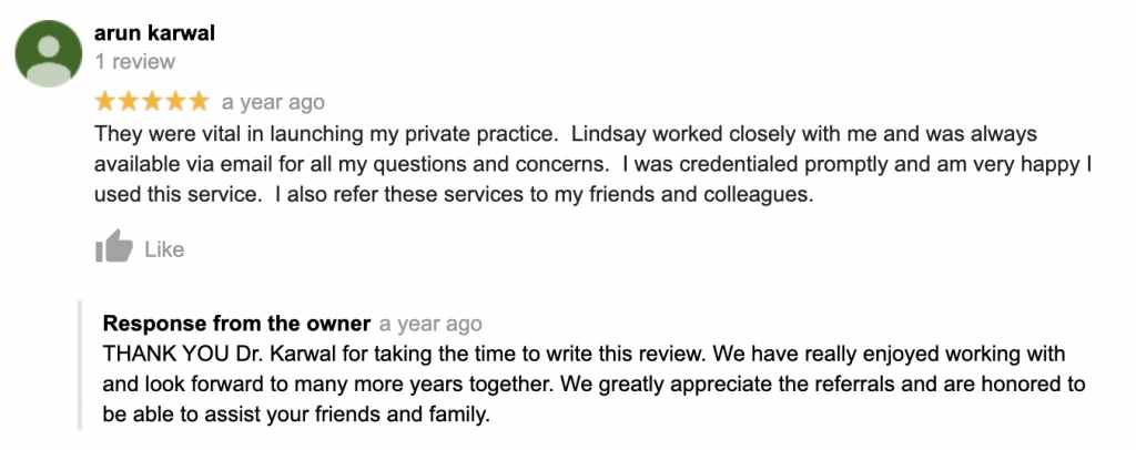 credentialing reviews